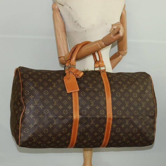 LOUIS VUITTON Monogram Keepall 60 Boston Bag M41422 LV Auth 98006 - Picture 12 of 15